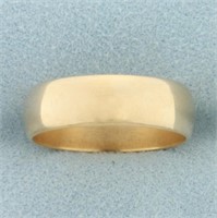 Antique 6mm Wedding Band Ring in 18k Yellow Gold