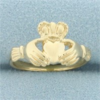 Irish Claddagh Ring in 14k Yellow Gold
