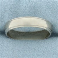 5mm Milgrain Beaded Edge Wedding Band Ring in 14k