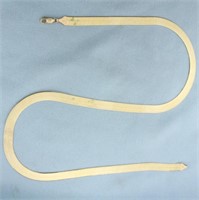 20 inch Herringbone Chain Necklace in 10k Yellow G