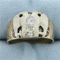 Vintage 32 Degree Scottish Rite Masonic Ring in 14