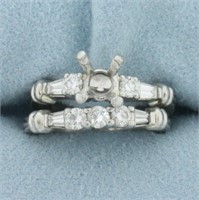 Scott Kay Diamond Engagement Ring Mounting and Wed