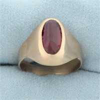 Vintage Ruby Ring in 14k Rose Gold