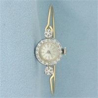 Vintage Ladies Lucian Piccard Diamond Dress Watch