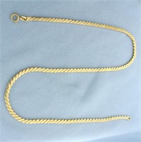 Vintage 16 Inch S Link Chain Necklace in 18k gold