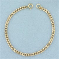 Curb Link Bracelet in 14k Yellow Gold