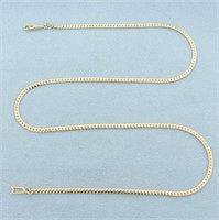 15.5 Inch Herringbone Chain Necklace in 14k Yellow