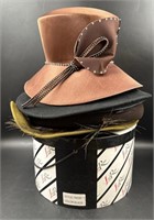 Ladies Derby Church Hats and Hat Box