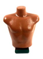 Mannequin Male Torso with Wooden Base