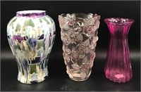 Ceramic Glazed and Glass Vases