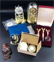 Collection of Various Clocks and Decor Items