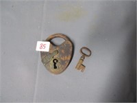 antique lock and key
