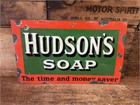 Original Hudson Soap Enamel Sign