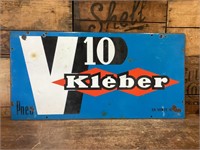 Kleber V10 Double Sided Enamel Sign