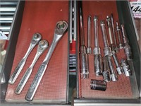 Craftsman ratchets w/ sockets & extenders