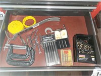 Clamps, wrenches, drill bits & more
