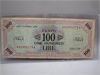 Vintage WWII Occupied Italy Money Scrip
