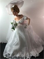 Bride Doll with hat & vail see pics