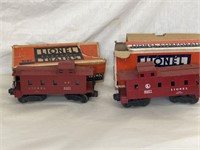 VINTAGE LIONEL TRAIN CARS #6357, & #6257 WITH