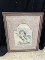SIGNED WADE BUTLER SWAN PRINT SIGNED BY ARTIST