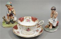 Lot: Porcelain/China Figurines, Cup & Saucer