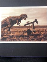 Dinosaur photo print see pic mounted 4