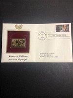 Tennesse Williams 32c stamp 22k gold see pic