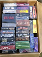 Box of VHS TAPES RARE. HOPALONG CASSIDY, HAMLET,