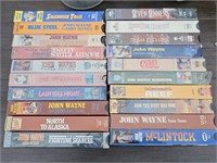 20 VHS TAPE JOHN WAYNE COLLECTION RARE! North to