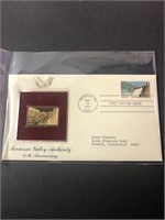 Stamp Tennessee Valley Authority 22k gold pic