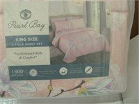 Pearl Bay 6 Pc King Size Sheet Set 1800 Soft Touch