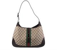 Gucci Canvas Large Jackie Shoulder Bag