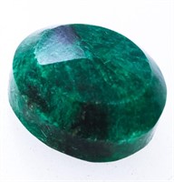 Loose Gemstone -13.90ct Oval Cut Natural Emerald