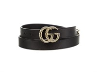 Gucci Running GG Logo Skinny Belt