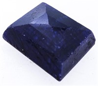 Loose Gemstone -13.84ct Square Cut Natural Blue Sa
