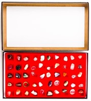 Gemstone Collection - 50 Mixed in Display Case