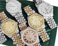 Rolex Men Datejust Diamond Watch 12 Ct