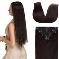 New S-noilite Clip in Hair Extensions Real Human