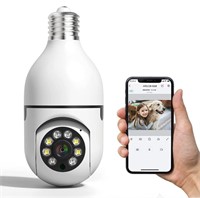 New Light Bulb Security Camera, E27 Wireless WiFi