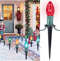 New 25.7FT C9 Christmas Pathway Lights with 20