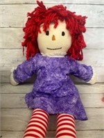 Raggedy Ann plush doll