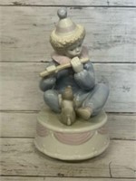 Ceramic clown music box