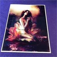 Unique Art Print mermaid 8.5x11 packaged