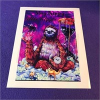 Unique Art Print monkey time 8.5x11  packaged