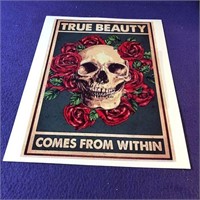 Death True Beauty comes from within 8.5x11