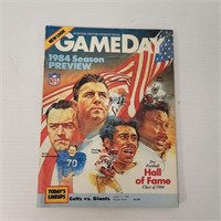 Program from the Colts 1st season in Indy