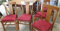 6 Antique Oak Chairs