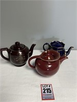 3 teapots- one is Hall