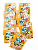 Unopened vintage wax pack baseball cards