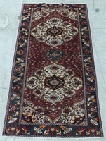 BAKHTYAR HAND KNOTTED WOOL RUG,  7'8' X 5'1"